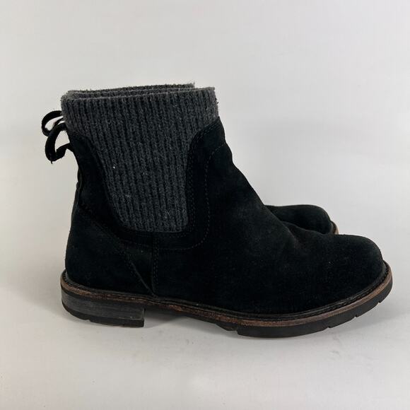 L.L Bean East Point Chelsea boots women's size 7 black leather ankle booties - Picture 2 of 11